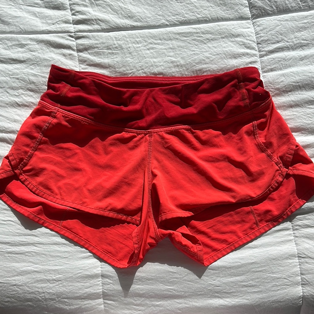 Lululemon Women's Red Athletic Shorts